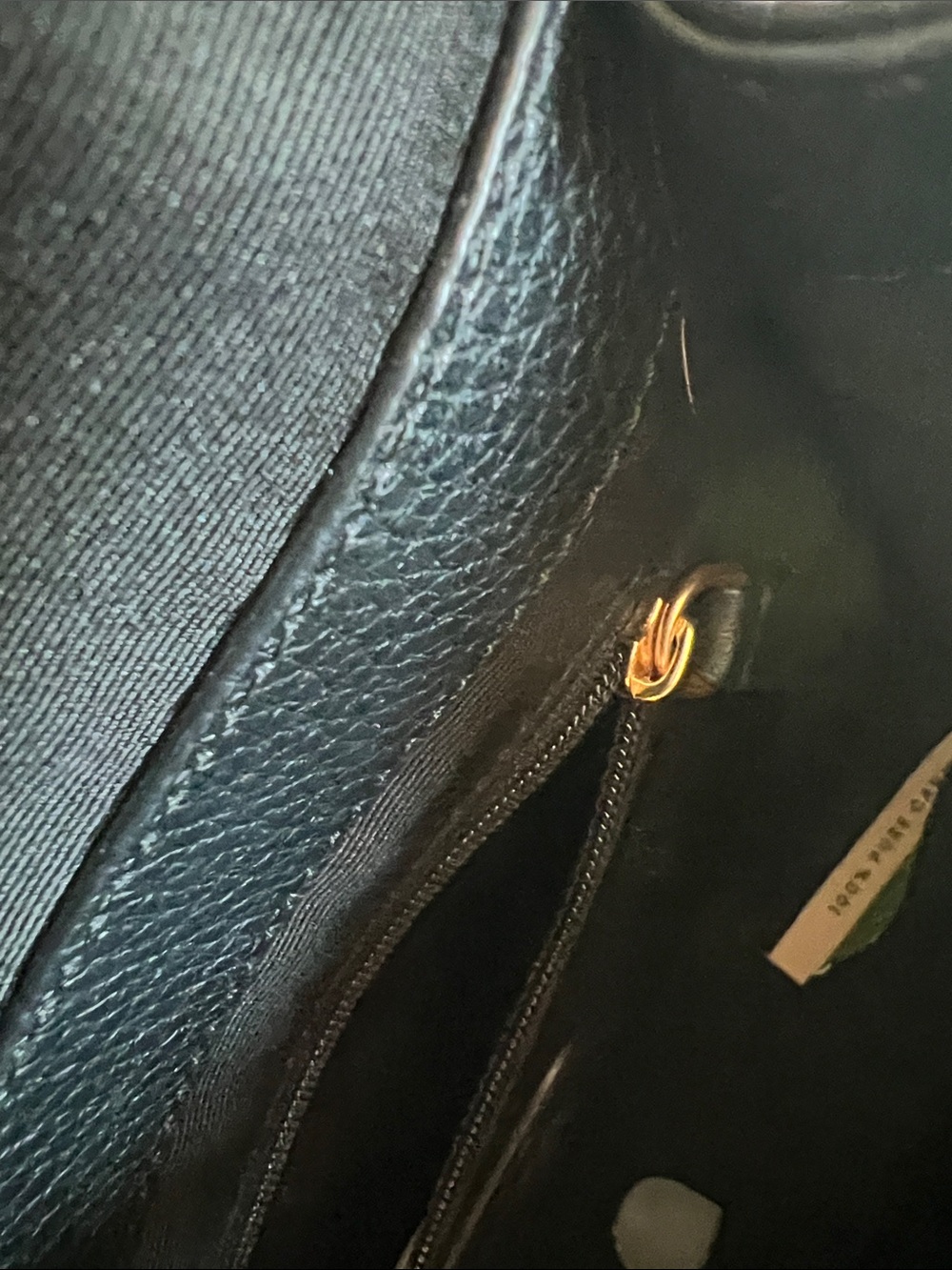 Marc Jacobs Black Leather Crossbody with Black-and-White Striped Strap - Picture 7 of 14